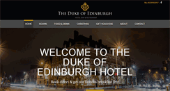 Desktop Screenshot of dukeofedinburghhotel.co.uk