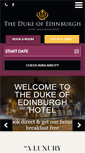 Mobile Screenshot of dukeofedinburghhotel.co.uk